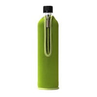 Doras Glasflasche mit Neoprenbezug 500 ml Grün