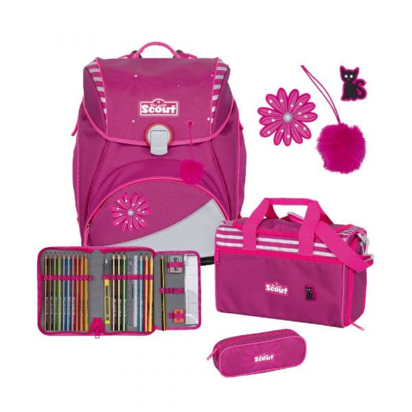 Scout Alpha Schulranzen Set 4tlg Pretty Pink  - Onlineshop Southbag