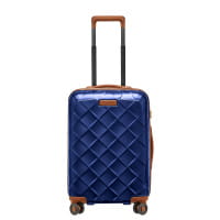 Stratic Leather and More 4-Rollen Trolley S 55 cm Blue